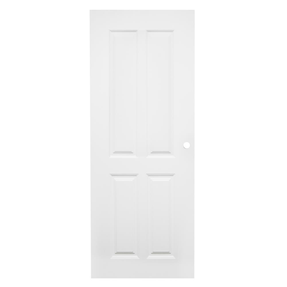 ประตูภายใน UPVC MODERNWOOD REVO MWIR05 80X200 ซม. สีขาว เจาะลูกบิด