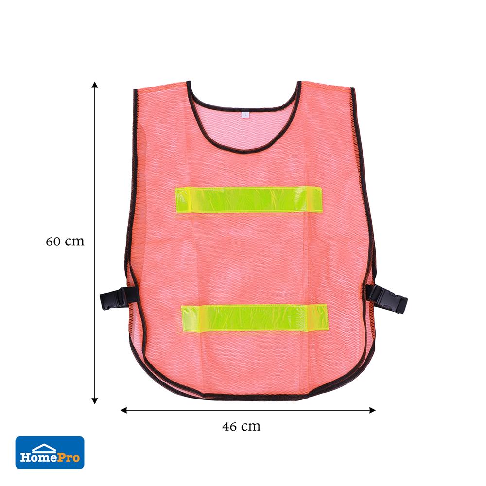 เสื้อจราจรสะท้อนแสง 2 แถบ HS782 สีส้ม