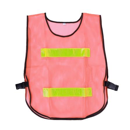 เสื้อจราจรสะท้อนแสง 2 แถบ HS782 สีส้ม