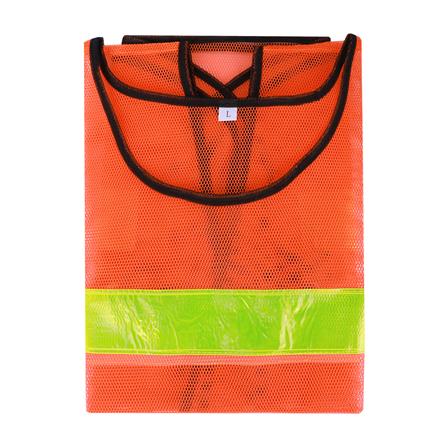 เสื้อจราจรสะท้อนแสง 2 แถบ HS782 สีส้ม_1