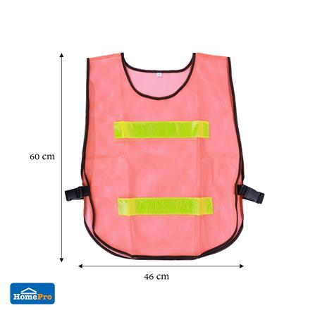 เสื้อจราจรสะท้อนแสง 2 แถบ HS782 สีส้ม_4