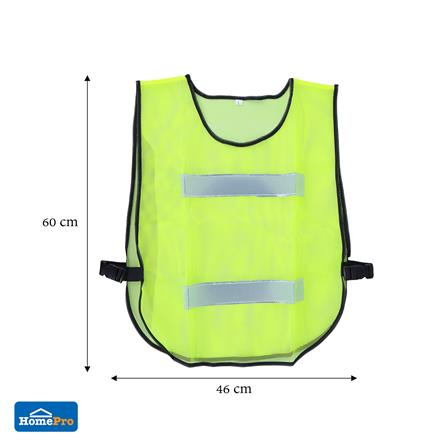 เสื้อจราจรสะท้อนแสง 2 แถบ DEXZON HS782 สีเขียว_4