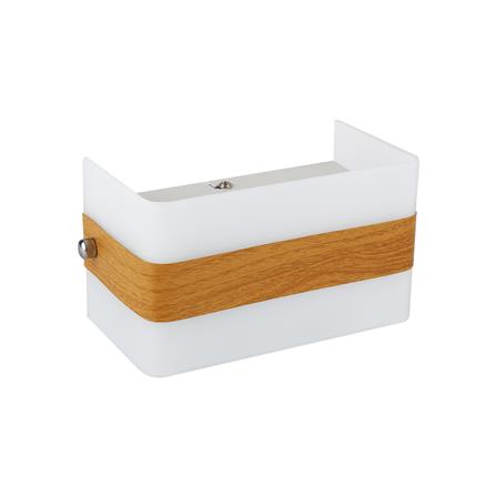 ไฟกิ่งภายใน CARINI VW0445-1 สีขาว/ลายไม้ 1 หัว_0