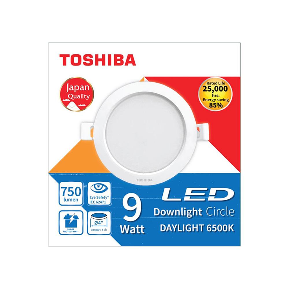 ดาวน์ไลท์ LED TOSHIBA RLDDRC00965CTH2 4 นิ้ว 9 วัตต์ DAYLIGHT สีขาว
