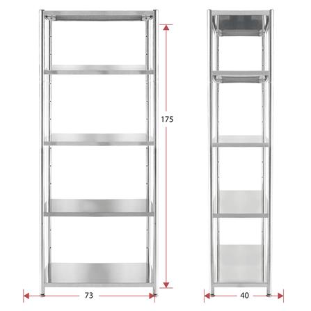 ชั้นวางของ 5 ชั้น QLINE สแตนเลส_6