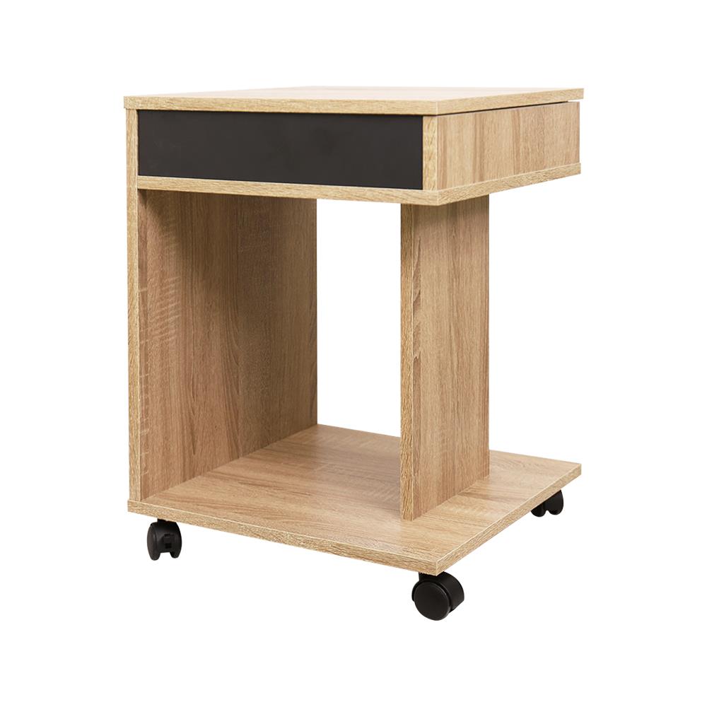 โต๊ะข้าง ME LIVING SUPRA สี SOLID OAK/GRAPHITE