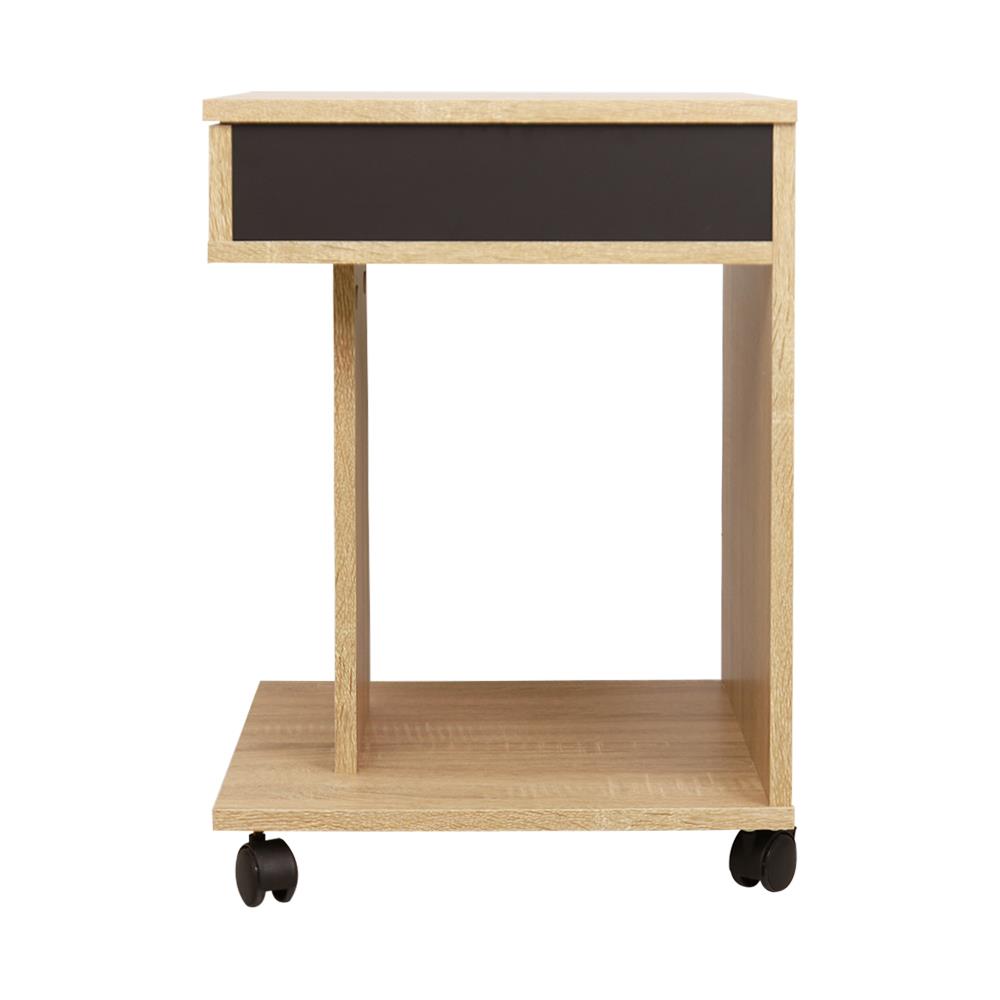 โต๊ะข้าง ME LIVING SUPRA สี SOLID OAK/GRAPHITE