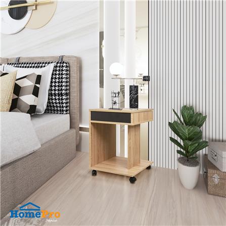 โต๊ะข้าง ME LIVING SUPRA สี SOLID OAK/GRAPHITE_5