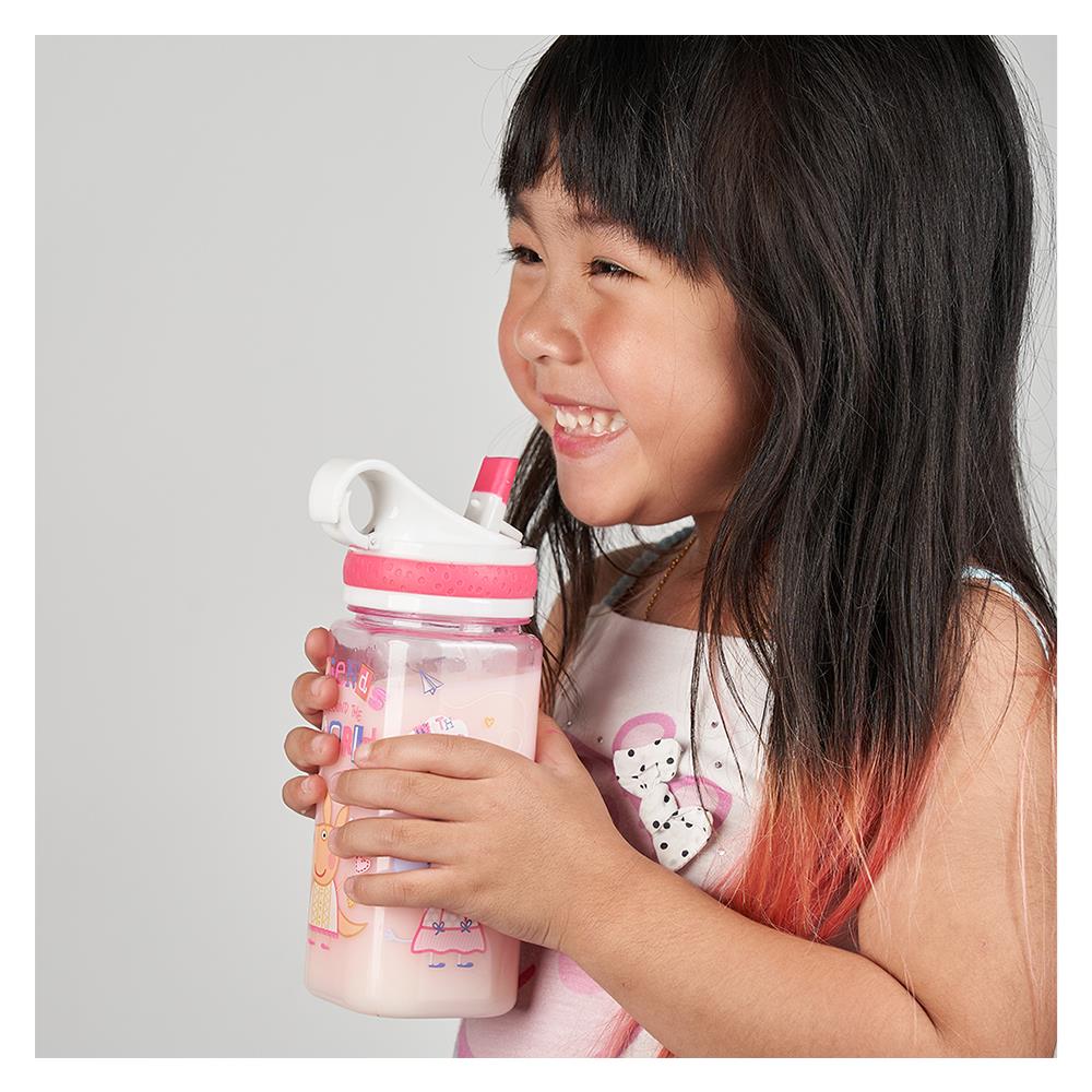 กระบอกน้ำเด็ก PEPPA PIG SPORT 500 มล. สีชมพู