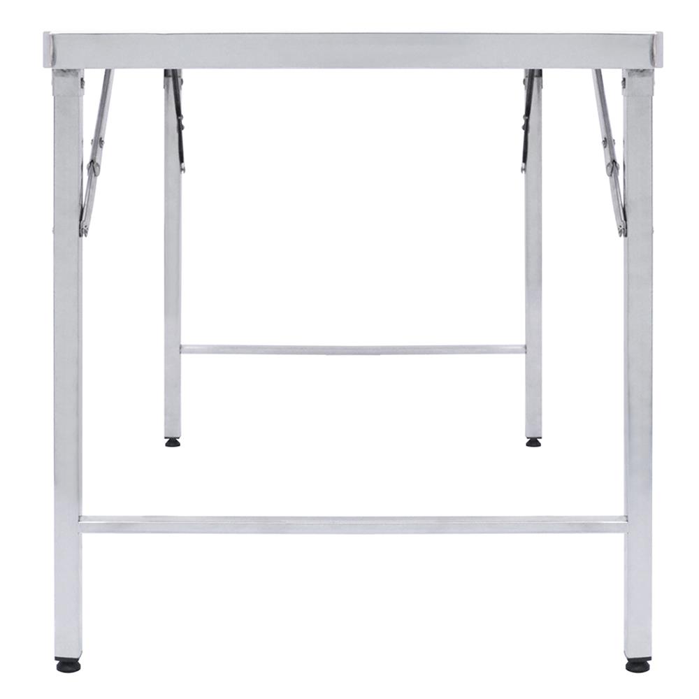 โต๊ะพับสเตนเลสขาสวิง QLINE ST-105 110x70 ซม.