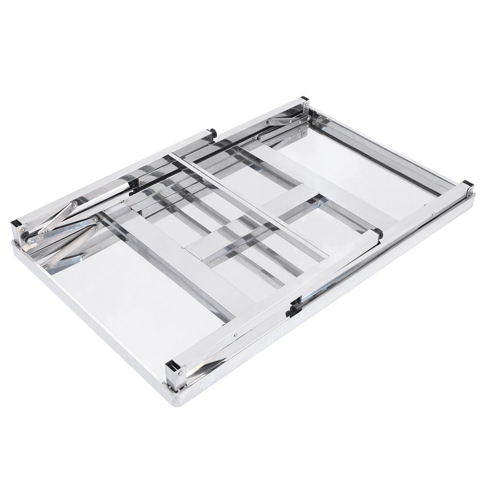 โต๊ะพับสเตนเลสขาสวิง QLINE ST-105 110x70 ซม.