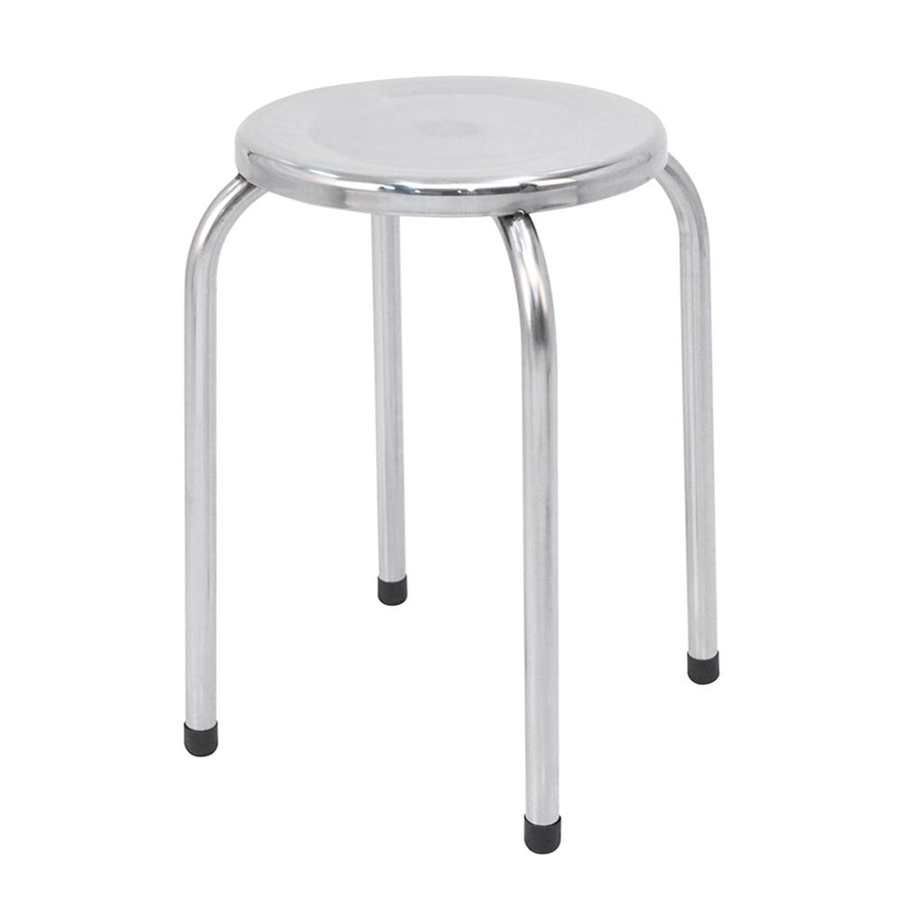 เก้าอี้สเตนเลสกลม QLINE ST-004/3 32 ซม.