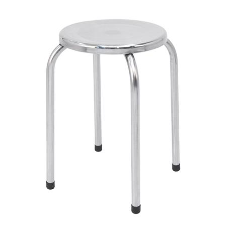 เก้าอี้สเตนเลสกลม QLINE ST-004/3 32 ซม.