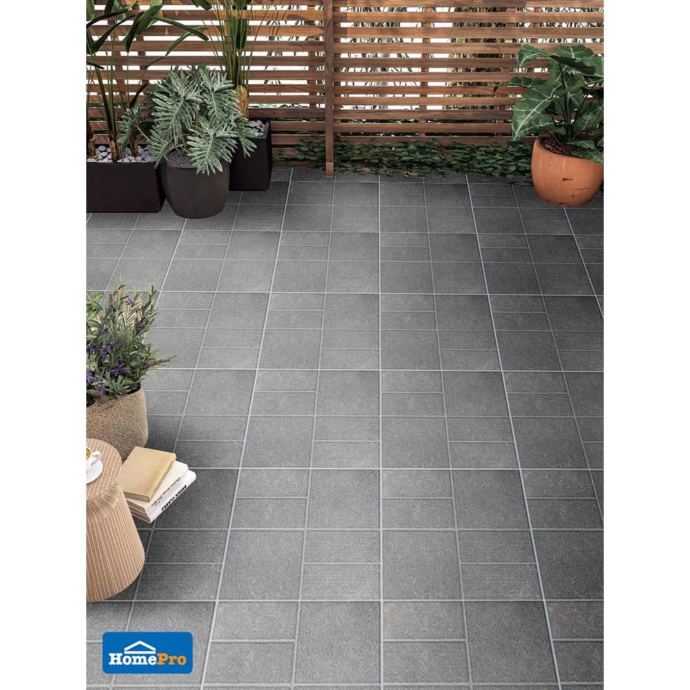 กระเบื้องพื้นพอร์ซเลน  16x16 นิ้ว COTTO คาสซาโน เทาอ่อน PM 0.96M2