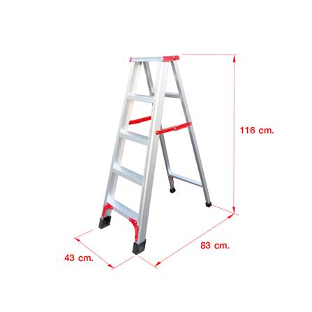 บันไดอะลูมิเนียมทรง A MATALL R12205L 5 ขั้น_5