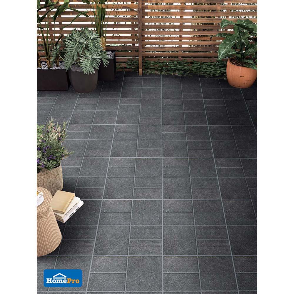 กระเบื้องพื้นพอร์ซเลน  16x16 นิ้ว COTTO คาสซาโน เทาเข้ม PM 0.96M2