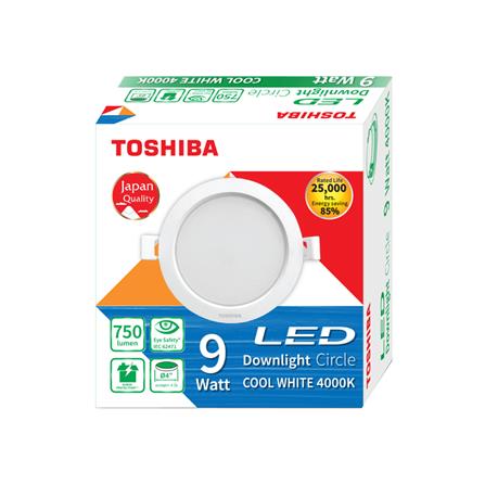 ดาวน์ไลท์ LED TOSHIBA RLDDRC00940CTH2 4 นิ้ว 9 วัตต์ COOL WHITE สีขาว_6
