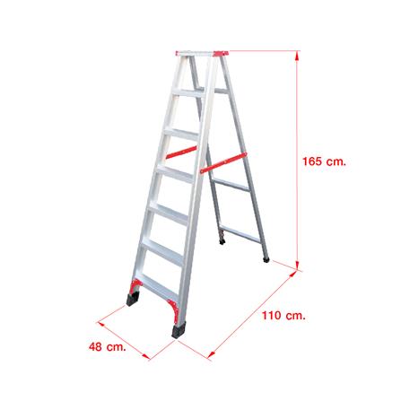 บันไดอะลูมิเนียมทรง A MATALL R12207L 7 ขั้น_6