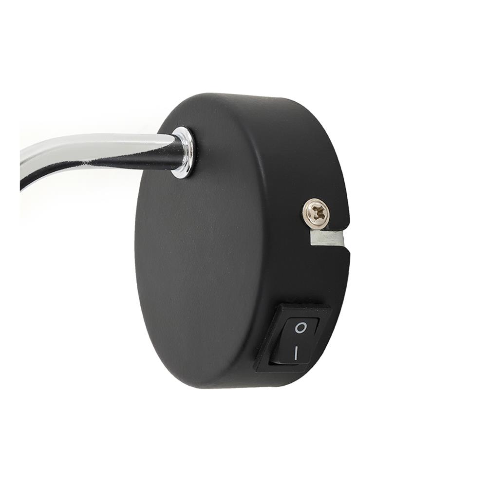 ไฟกิ่งภายใน CARINI VW0448-1B สีดำ/โครม 1 หัว