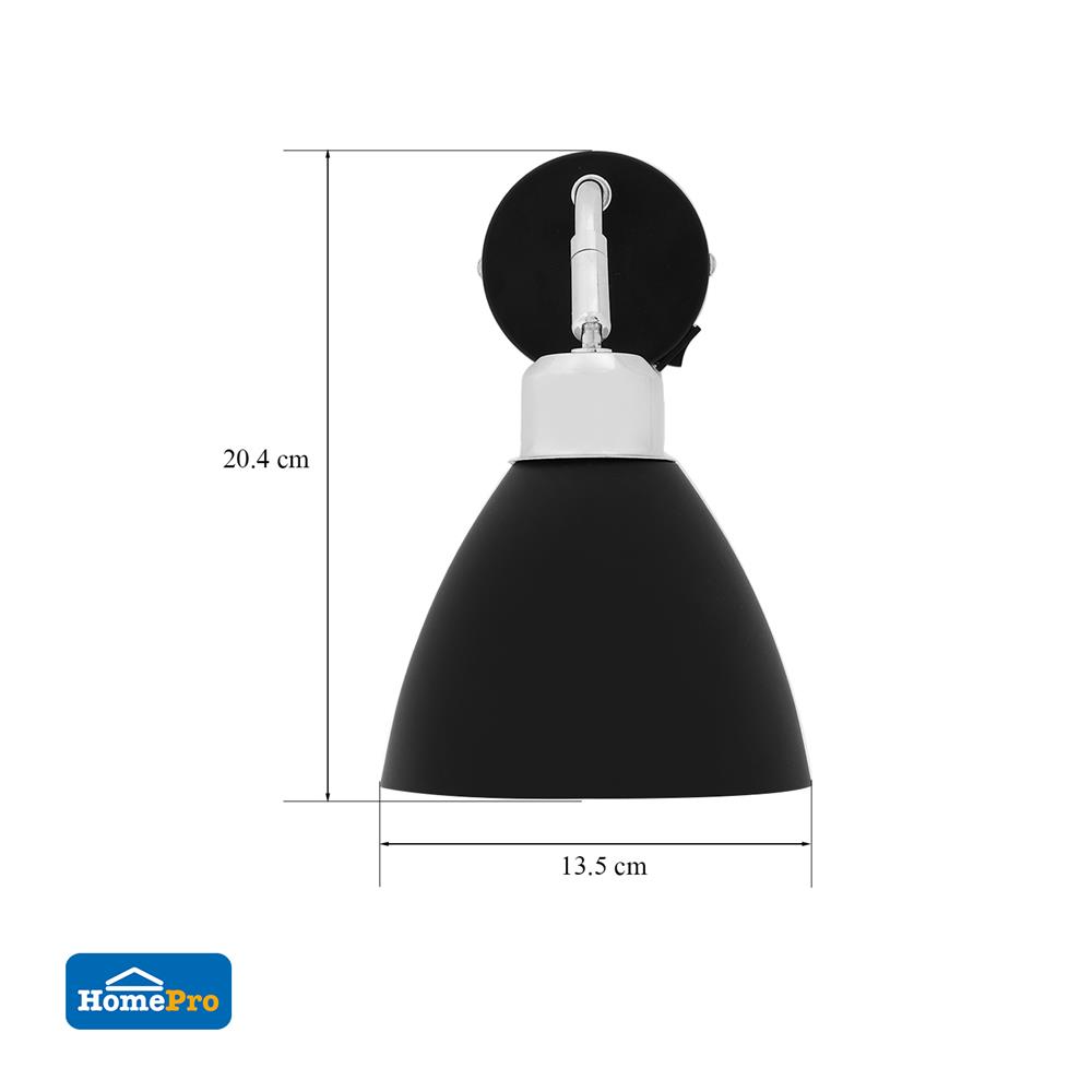 ไฟกิ่งภายใน CARINI VW0448-1B สีดำ/โครม 1 หัว