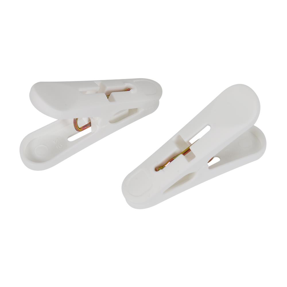 กิ๊บหนีบผ้า พร้อมกล่องใส่ PLIM สีขาว แพ็ค 24 ชิ้น