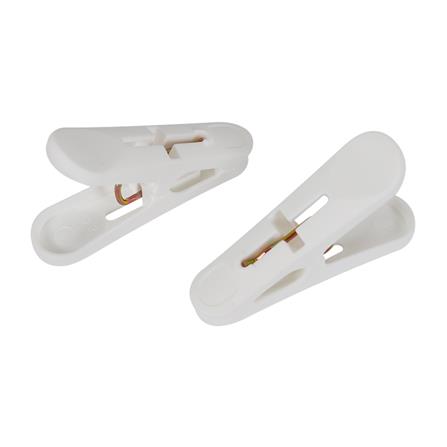 กิ๊บหนีบผ้า พร้อมกล่องใส่ PLIM สีขาว แพ็ค 24 ชิ้น_2