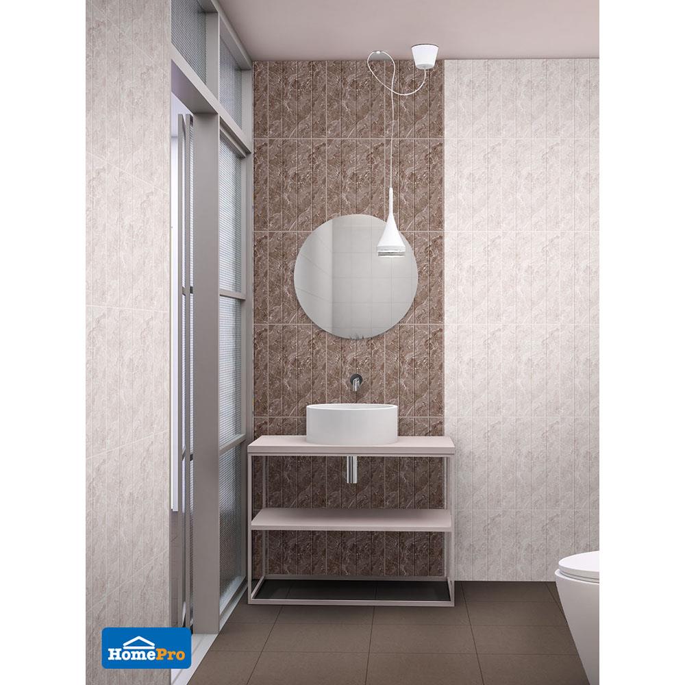 กระเบื้องผนัง 25x40 ซม. ครอส มาเบิล เกรย์