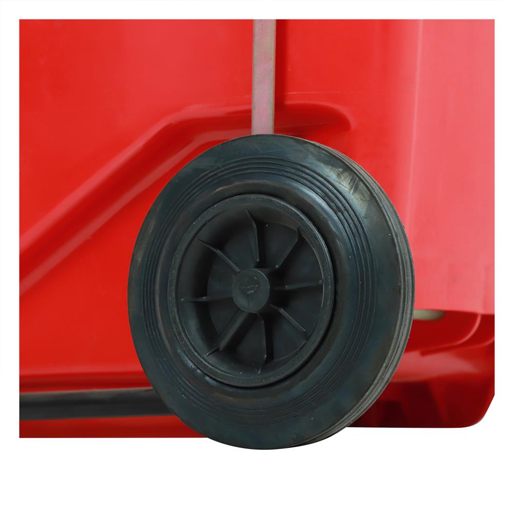 ถังขยะเหลี่ยมขาเหยียบ ฝาเปิด-ปิด ACCO 240 ลิตร สีแดง