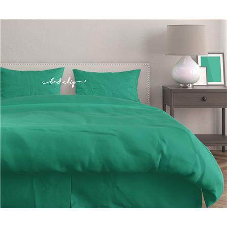 ชุดผ้าปูที่นอน 3.5 ฟุต 2 ชิ้น BED CLIP MICROTEX สีเขียวพาสเทล_0