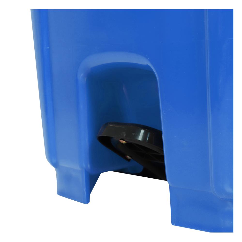 ถังขยะเหลี่ยมขาเหยียบ ฝาเปิด-ปิด ACCO 240 ลิตร สีน้ำเงิน