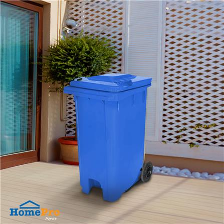 ถังขยะเหลี่ยมขาเหยียบ ฝาเปิด-ปิด ACCO 240 ลิตร สีน้ำเงิน_5