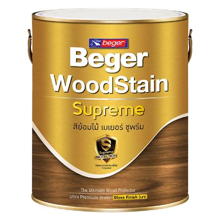 สีย้อมไม้ BEGER SUPREME G9105 สีแดงพม่า เงา 1/4 แกลลอน_0