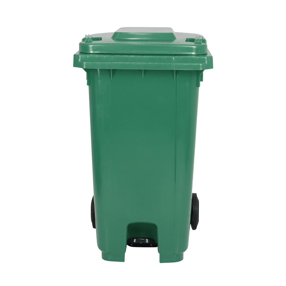ถังขยะเหลี่ยมขาเหยียบ ฝาเปิด-ปิด ACCO 240 ลิตร สีเขียว