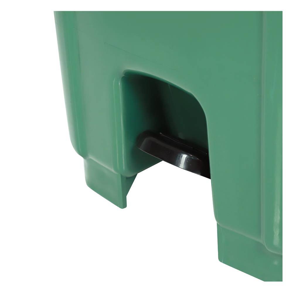 ถังขยะเหลี่ยมขาเหยียบ ฝาเปิด-ปิด ACCO 240 ลิตร สีเขียว