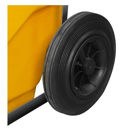 ถังขยะเหลี่ยมขาเหยียบ ฝาเปิด-ปิด ACCO 240 ลิตร สีเหลือง_3