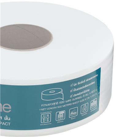 กระดาษชำระ BATH TIME JRT1PLY-600M 600 ม._2