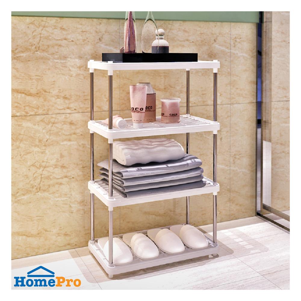 ชั้นวางของ 4 ชั้น STACKO SIMPLE 42x22x80 ซม.สีขาว