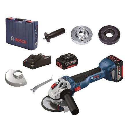 เครื่องเจียรไร้สาย (พร้อมแบตเตอรี่) BOSCH GWS18V-10 4 นิ้ว 18 โวลต์_0