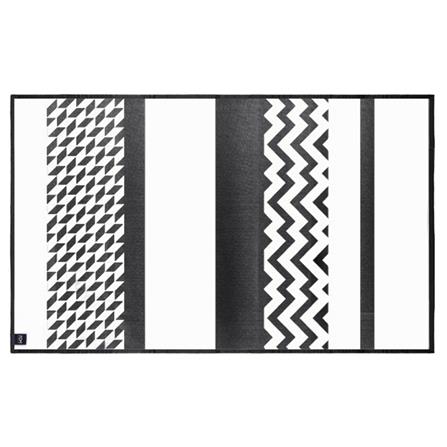 เสื่ออเนกประสงค์ PDM BRAND KATVE 150X240 ซม. สีขาว-ดำ_1