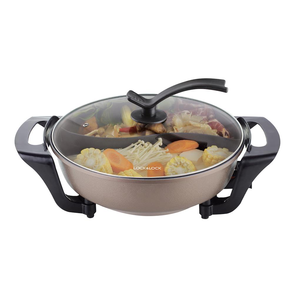 หม้อสุกี้ 2 ช่อง LOCKNLOCK EJP341 2 ลิตร