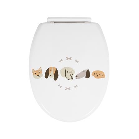 ฝารองนั่งพลาสติก MOYA L-20205 ลาย Face Dog_0