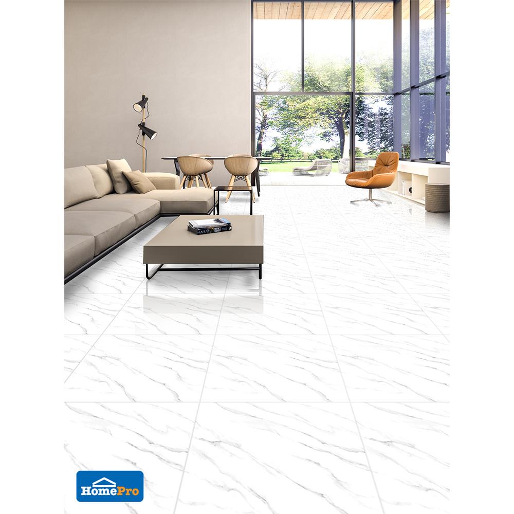 กระเบื้องพื้น 60x60 ซม. เวียร่า ไวท์ 1.44M2