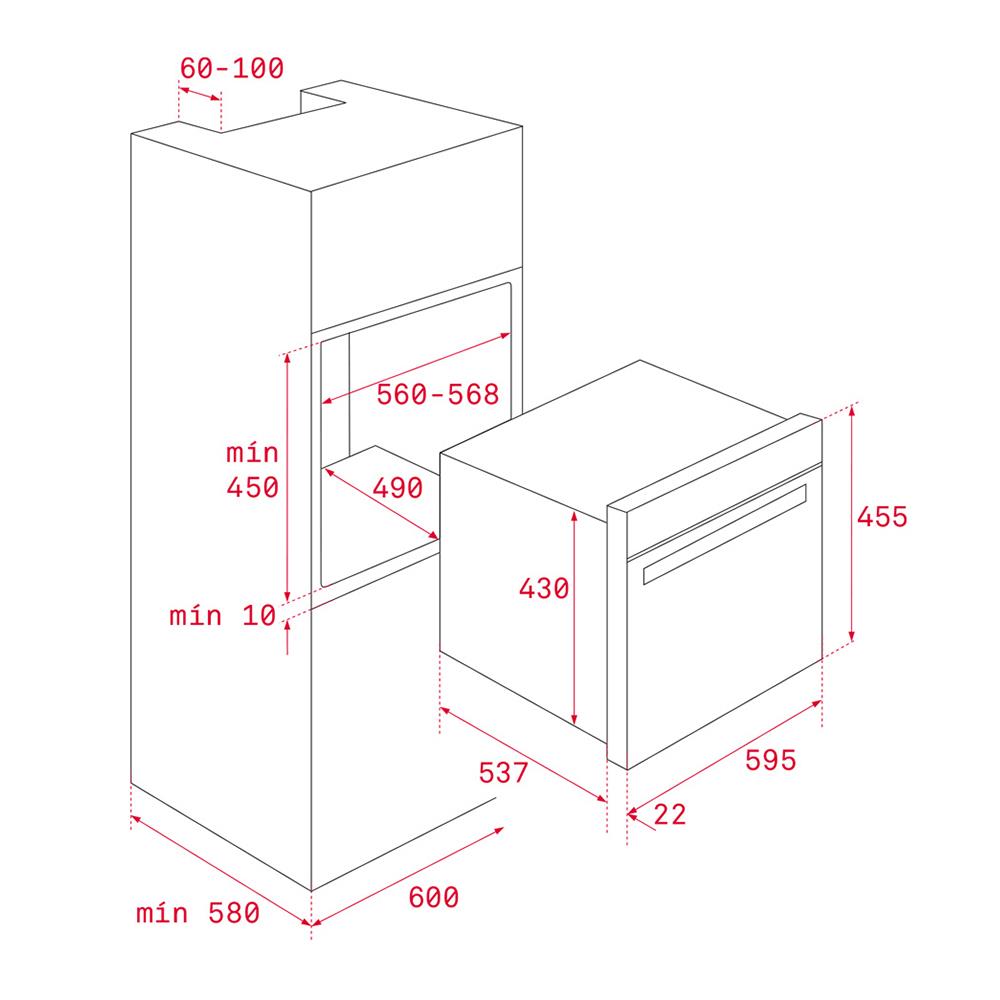 เตาอบฝังดิจิตอล TEKA MLC 844