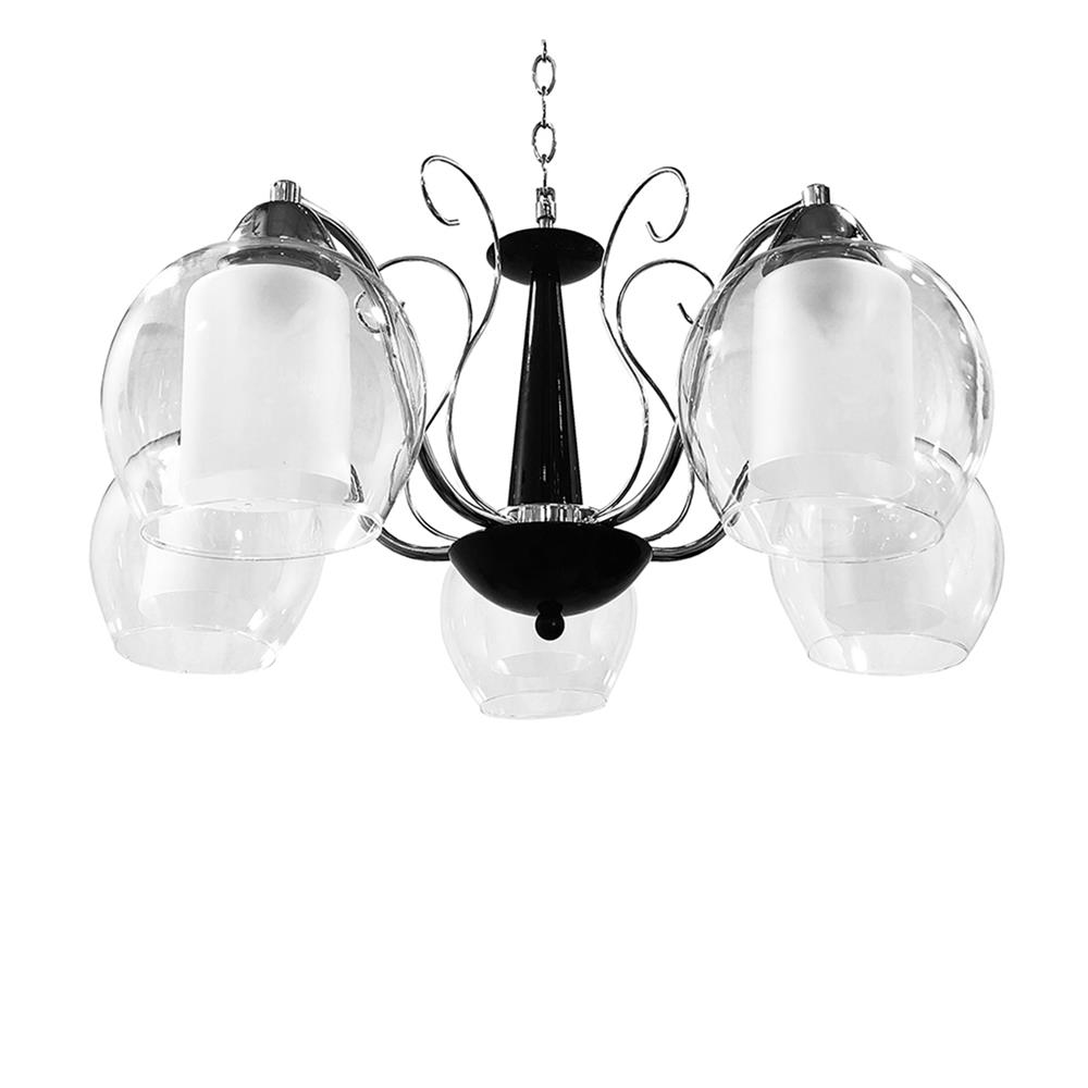 ไฟช่อ EVL HL-22005 สีขาว/ดำ 5 หัว