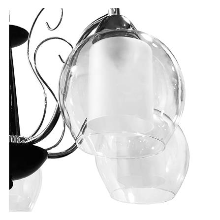 ไฟช่อ EVL HL-22005 สีขาว/ดำ 5 หัว_2