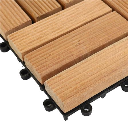 ทางเท้าไม้เต็ง 4 ลายสลับ SPRING 30x30 ซม. แพ็ก 4 ชิ้น_1