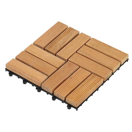 ทางเท้าไม้เต็ง 4 ลายสลับ SPRING 30x30 ซม. แพ็ก 4 ชิ้น_2