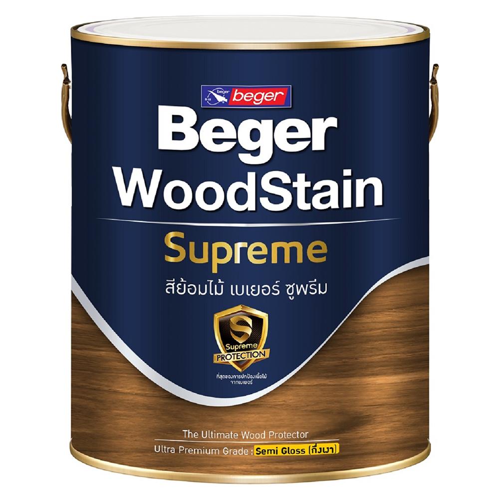 สีย้อมไม้ BEGER SUPREME S9201 สีไม้สัก กึ่งเงา 1/4 แกลลอน