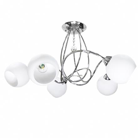 ไฟช่อ EVL HL-22004 5 หัว สีขาว/เงิน