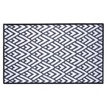 เสื่ออเนกประสงค์ PDM BRAND KAIKU 150x240 ซม. สีขาว-ดำ_0